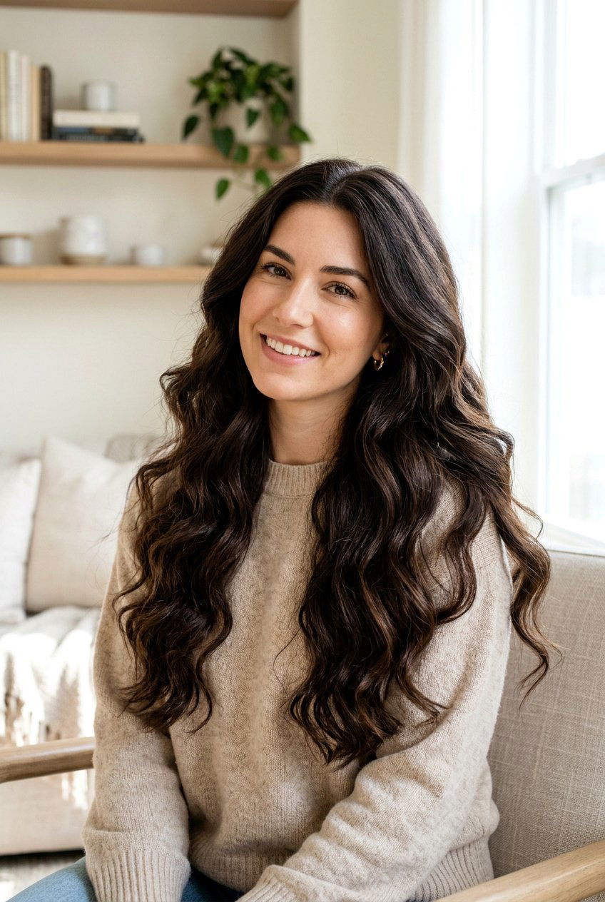 Espresso Brunette On Thick Hair - 20 glossy espresso brunette - 20 glossy espresso brunette