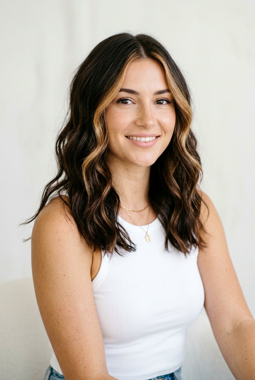 Espresso Brunette With Money Piece - 20 glossy espresso brunette - 20 glossy espresso brunette