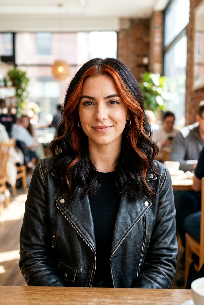 Espresso Hair With Copper Money Piece - 20 brunette hair with copper money piece - 20 brunette hair with copper money piece