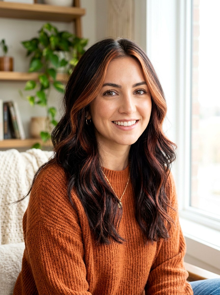 Espresso Hair With Warm Caramel Money Piece - 20 rich espresso with caramel money piece - 20 rich espresso with caramel money piece