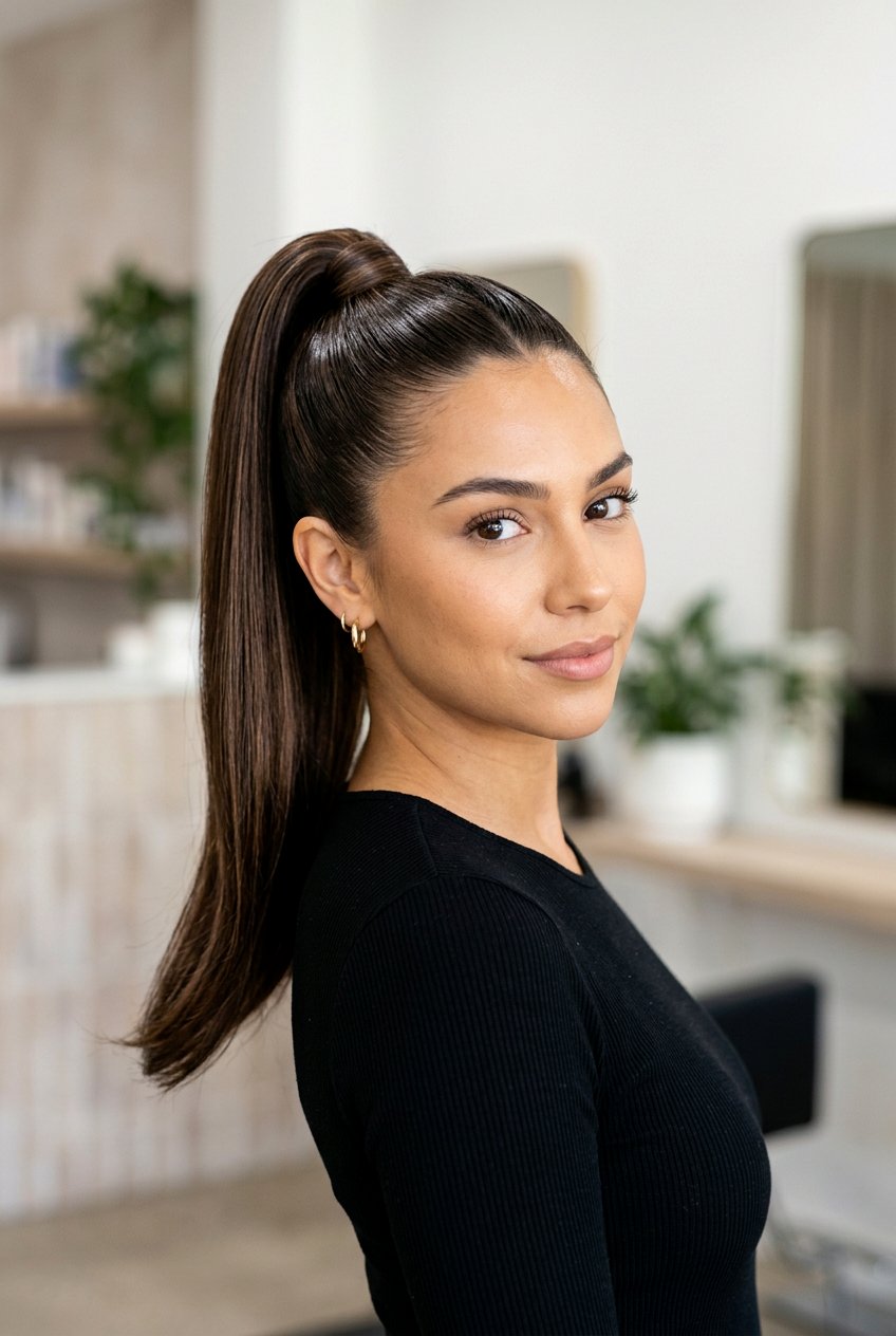 Espresso Martini Brunette Ponytail Look - 20 espresso martini brunette hair - 20 espresso martini brunette hair