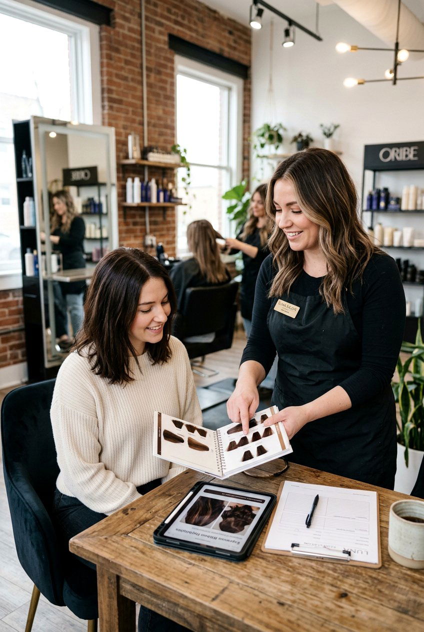 Espresso Ribbon Highlights Consultation Guide - 20 espresso ribbon highlights - 20 espresso ribbon highlights