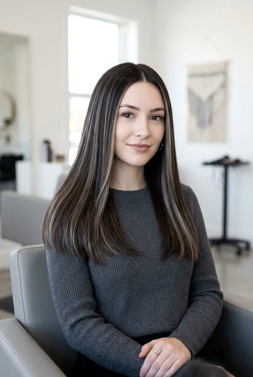 Espresso Ribbon Highlights For Cool Skin Tones - 20 espresso ribbon highlights - 20 espresso ribbon highlights