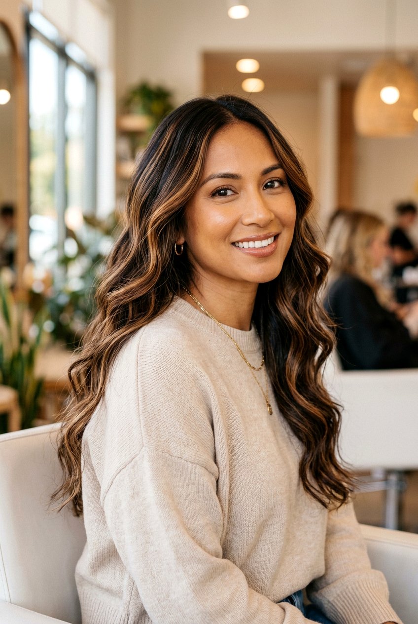 Espresso Ribbon Highlights For Warm Skin Tones - 20 espresso ribbon highlights - 20 espresso ribbon highlights