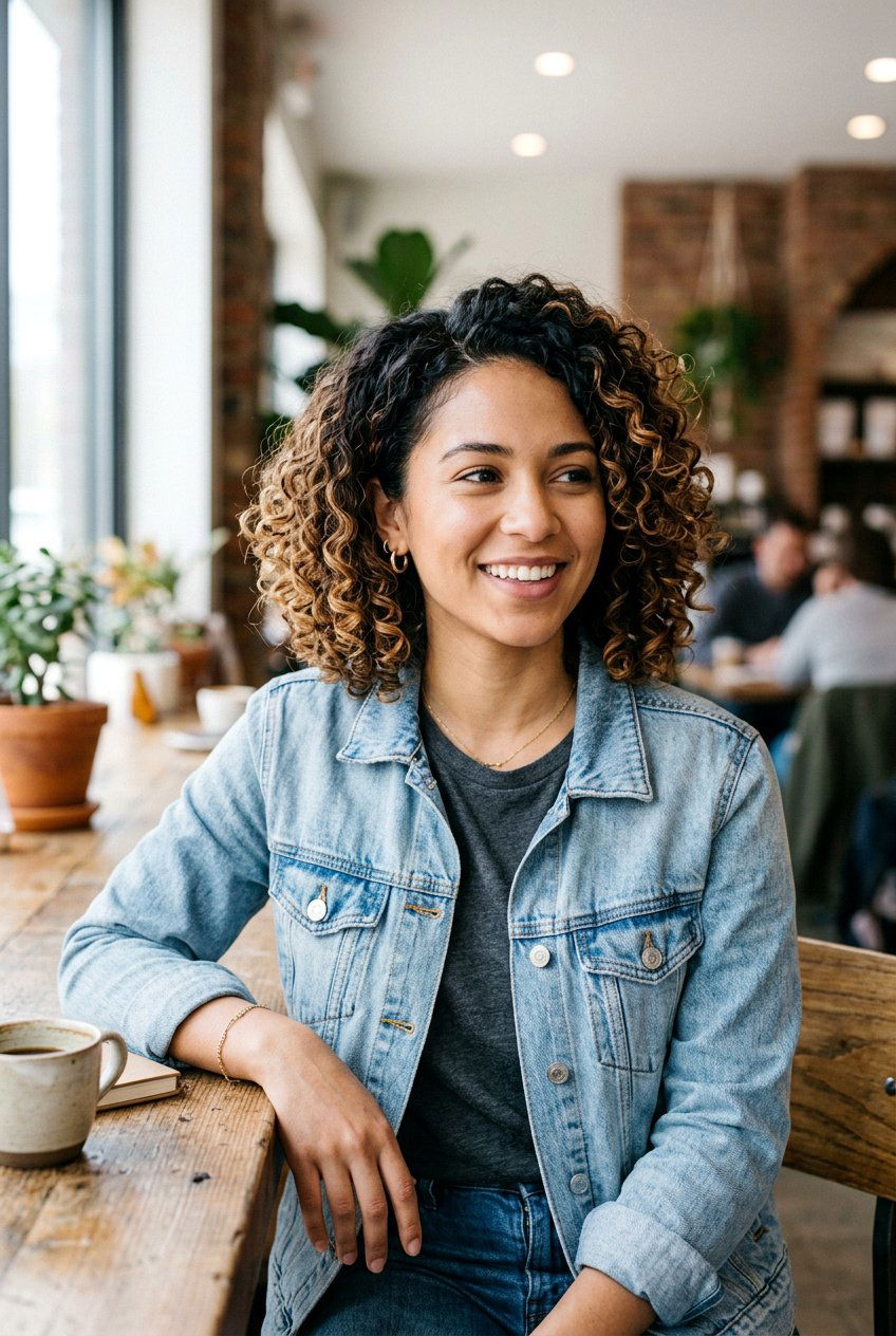 Espresso To Caramel Balayage On Curly Bob - 20 brunette balayage for curly bob - 20 brunette balayage for curly bob