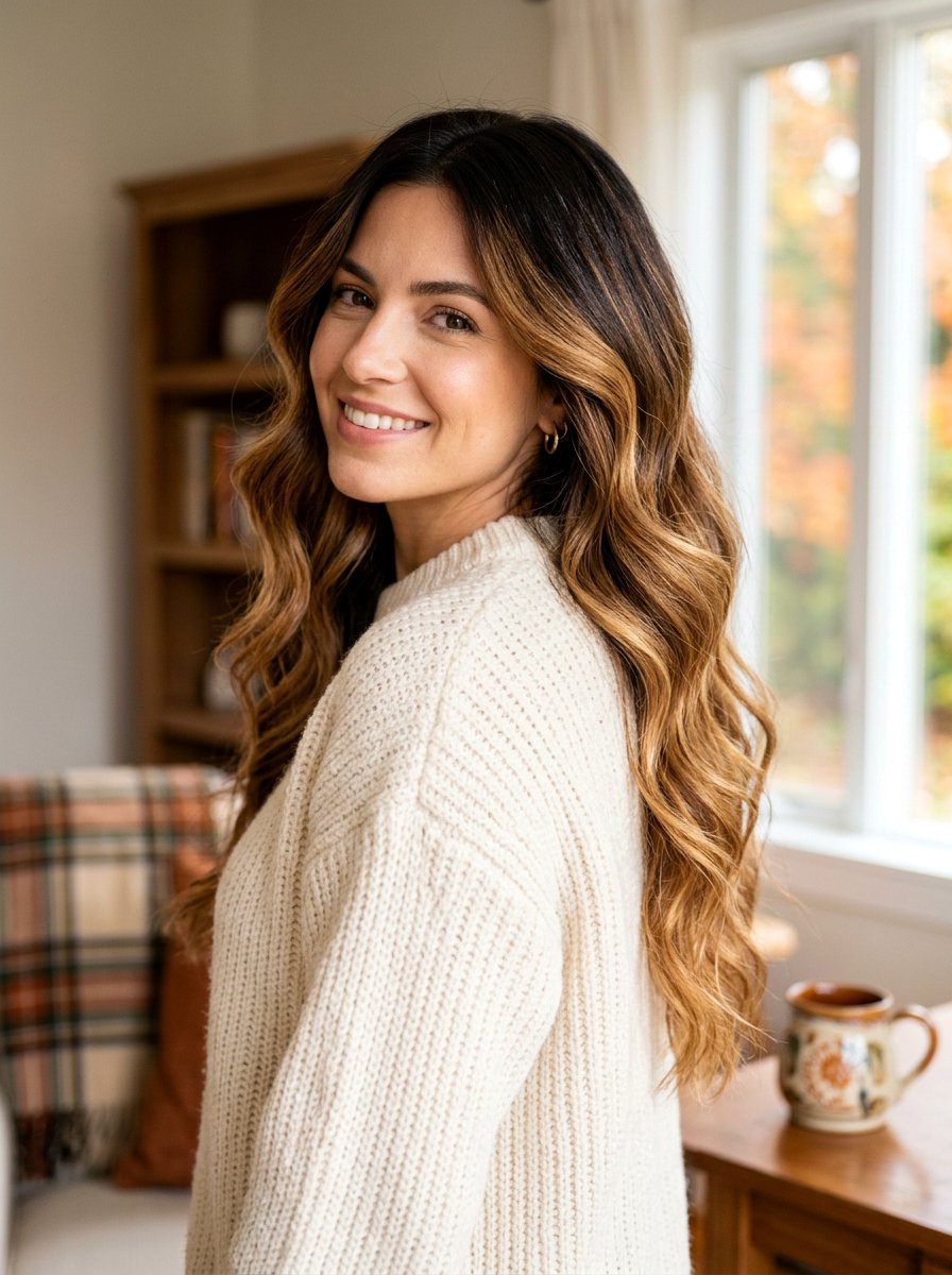 Espresso To Caramel Brunette Balayage Root Melt - 20 root melt ideas for brunette balayage - 20 root melt ideas for brunette balayage