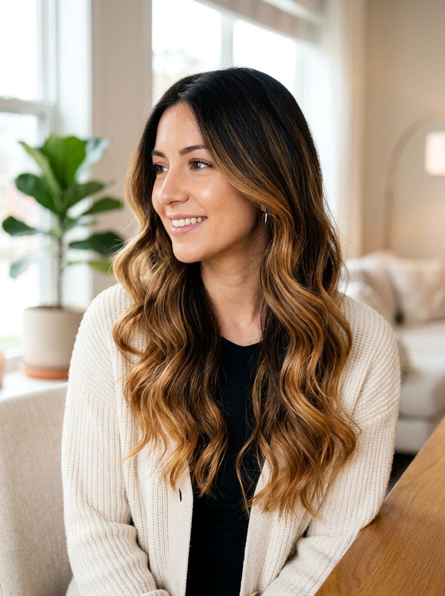 Espresso To Toffee Brunette Balayage Root Melt - 20 root melt ideas for brunette balayage