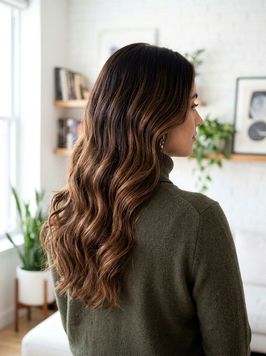 Espresso To Warm Brown Balayage - 20 easy maintenance balayage for busy women - 20 easy maintenance balayage for busy women