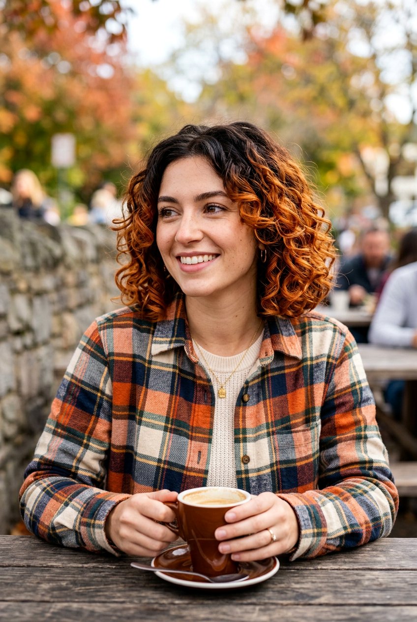 Espresso With Copper Ends Curly Bob - 20 brunette curly bob color ideas - 20 brunette curly bob color ideas