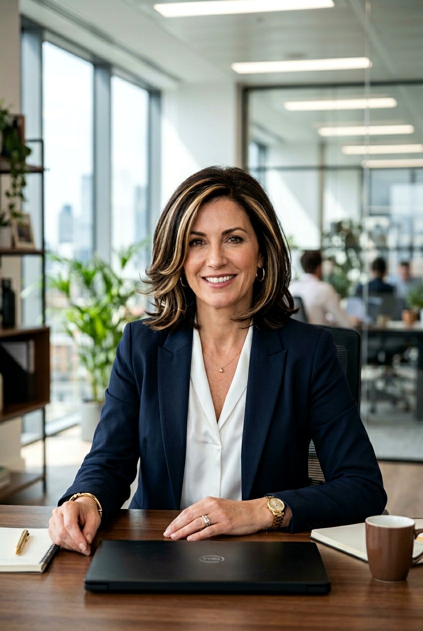 Espresso With Soft Gold - 20 face framing highlights for mature brunettes - 20 face framing highlights for mature brunettes