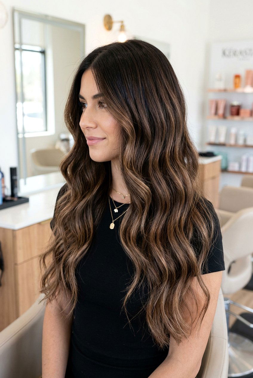 Espresso balayage on long hair - 20 espresso balayage hair - 20 espresso balayage hair
