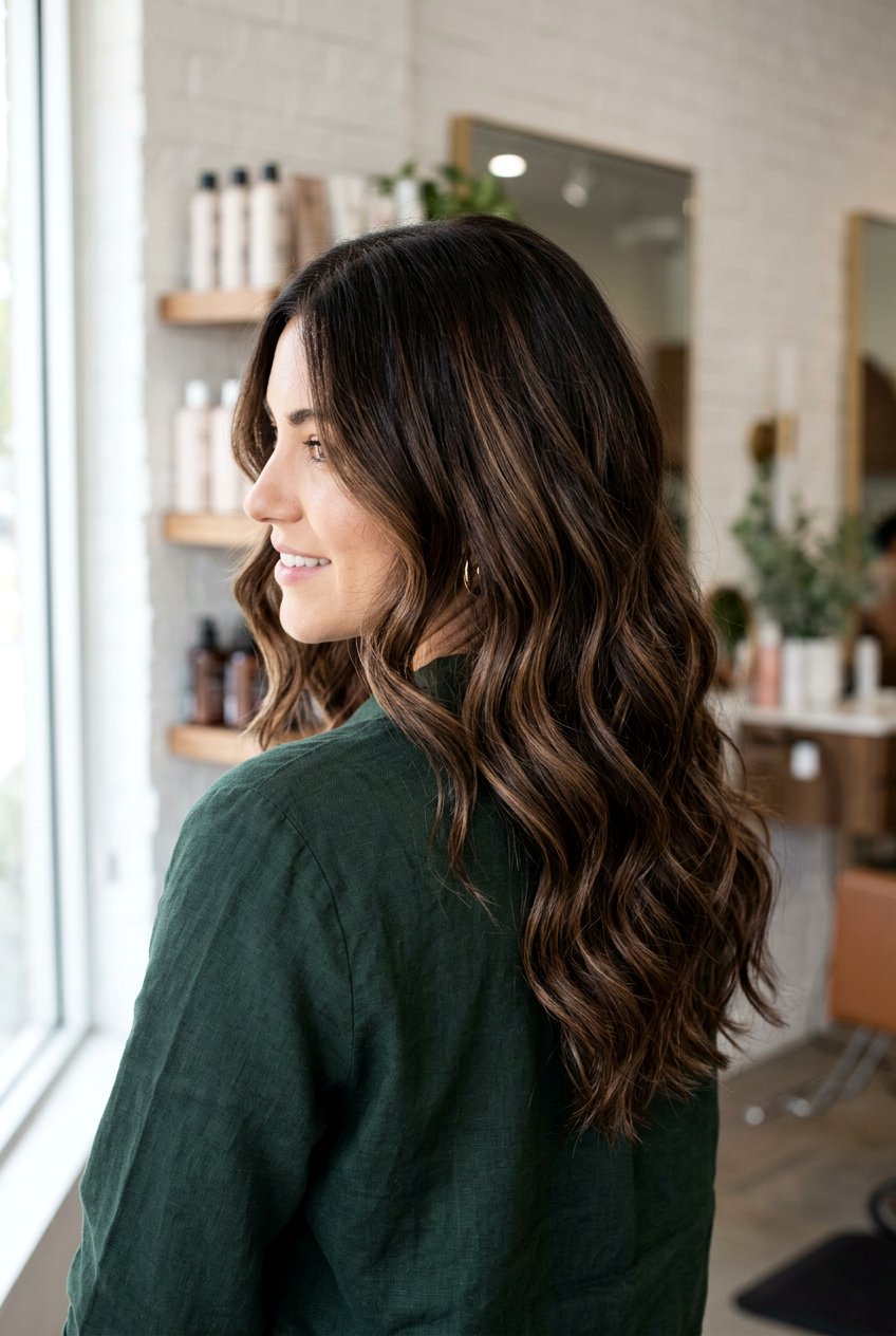 Espresso balayage on wavy hair - 20 espresso balayage hair - 20 espresso balayage hair