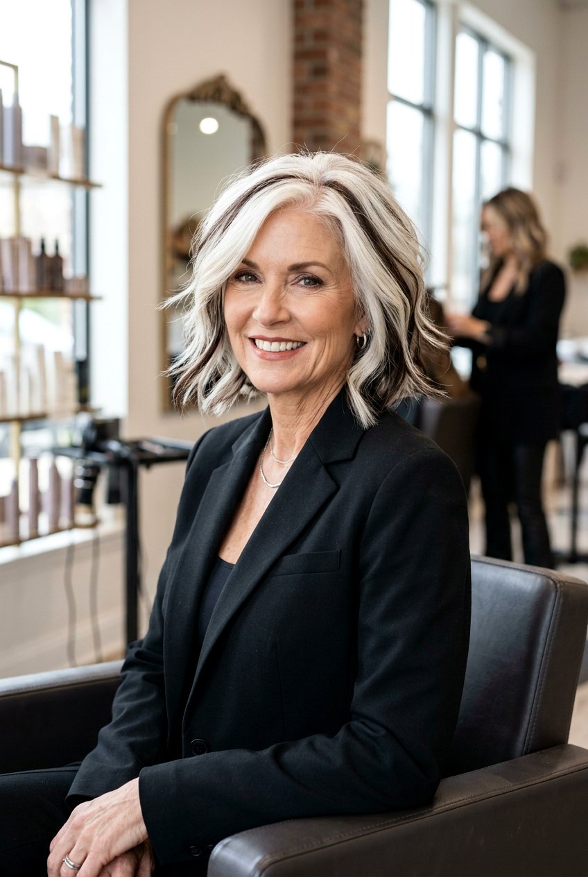 20 Brunette Lowlights for Blonde Mature Hair That Flatter