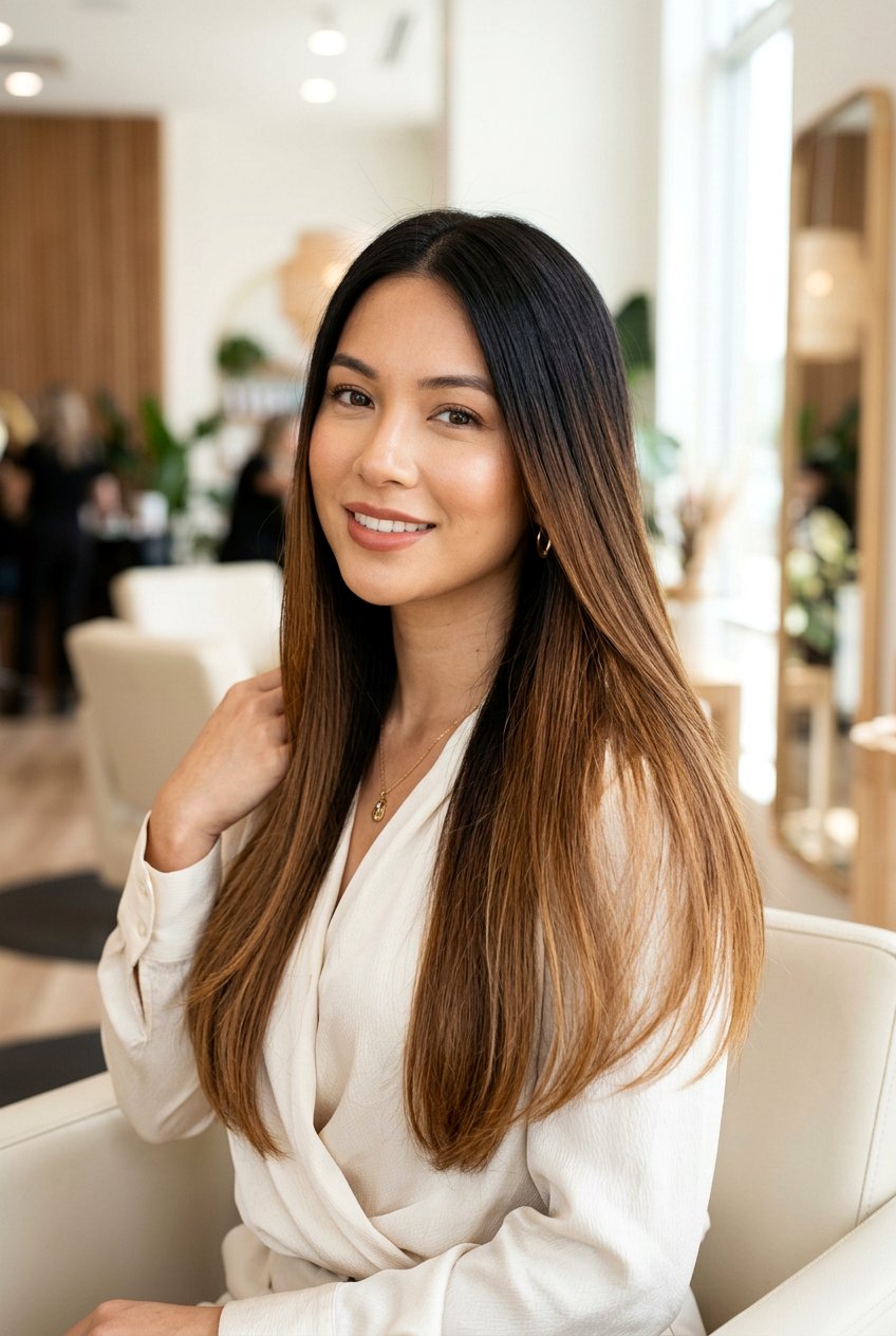 Espresso to Toffee Melt - 20 color melt hair ideas - 20 color melt hair ideas