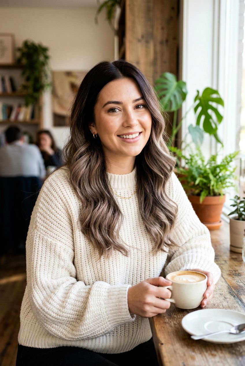 Espresso with mushroom balayage - 20 cool espresso brunette for mature women - 20 cool espresso brunette for mature women