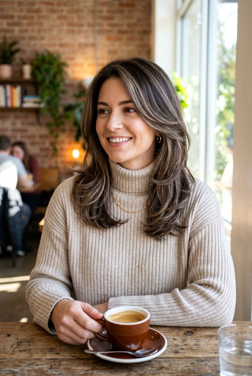 Espresso with mushroom brown - 20 cool espresso brunette for mature women - 20 cool espresso brunette for mature women