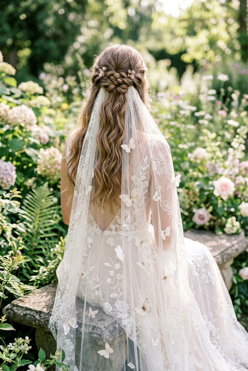 Ethereal Veil Half Up - 20 fairycore half up hairstyle - 20 fairycore half up hairstyle