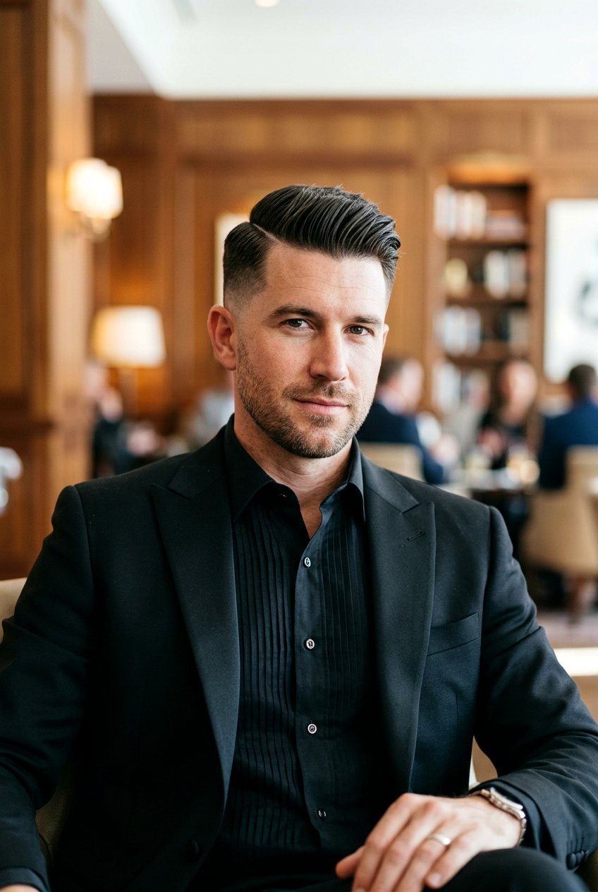 Executive Contour Haircut - 20 men haircut ideas for office - 20 men haircut ideas for office