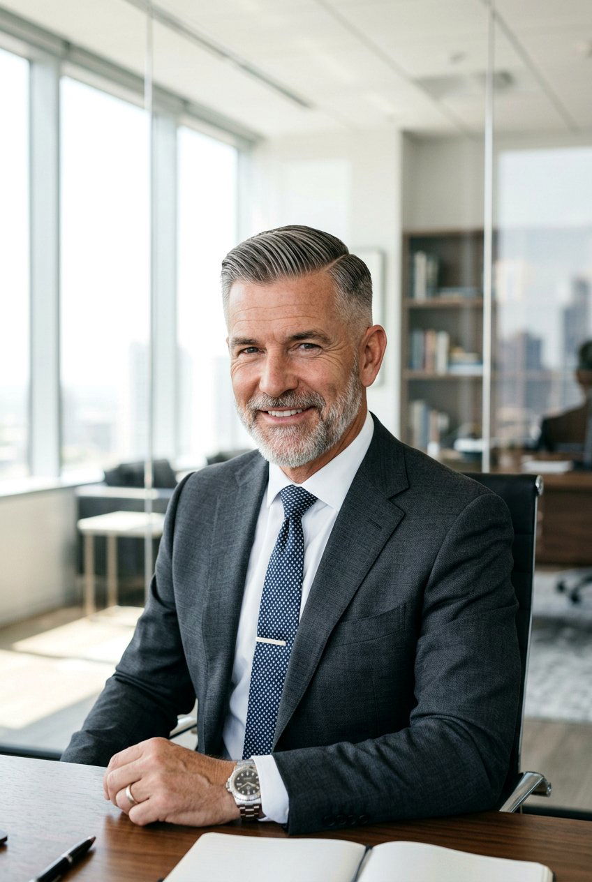 Executive Contour Mature Men Haircut - 20 men haircut ideas for mature style - 20 men haircut ideas for mature style