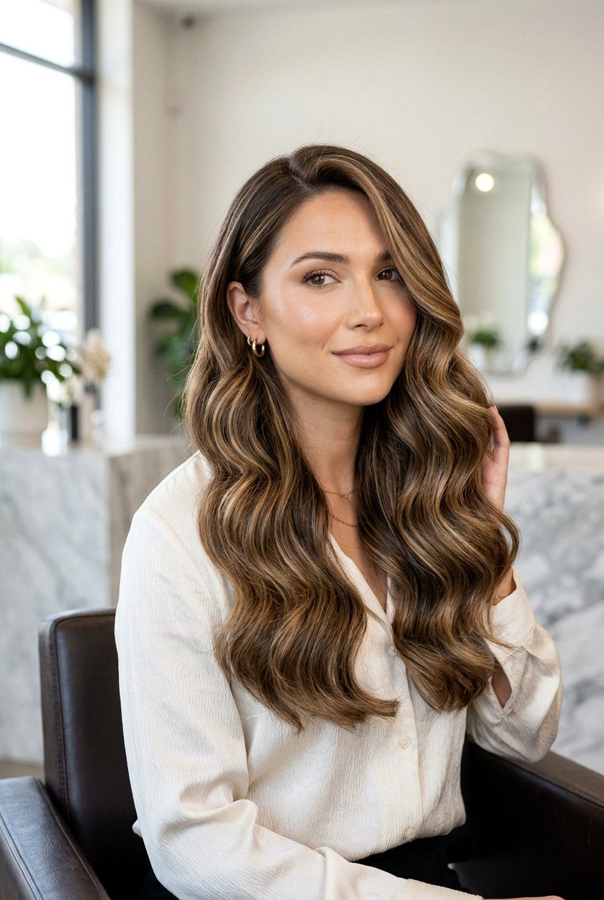 Expensive Bronde Foilyage On Brown Hair - 20 bronde highlights for brown hair - 20 bronde highlights for brown hair