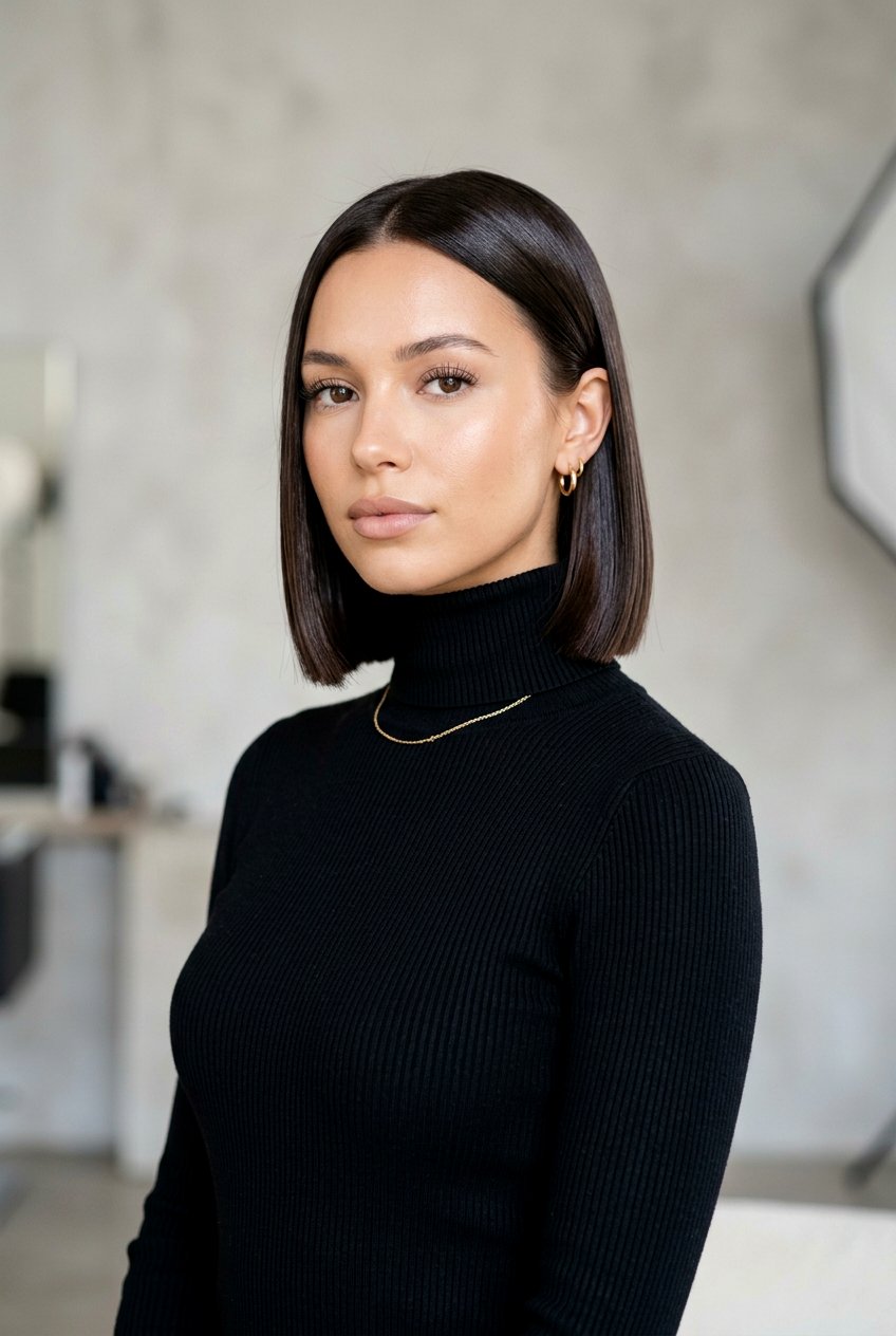 Expensive Brunette Glass Bob - 20 expensive brunette bob haircut - 20 expensive brunette bob haircut