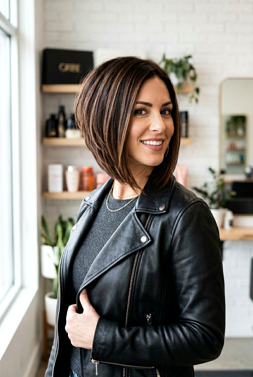 Expensive Brunette Inverted Bob - 20 expensive brunette bob haircut - 20 expensive brunette bob haircut