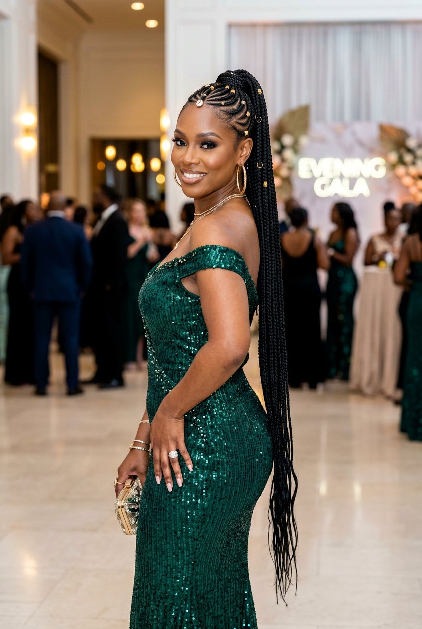 Extra Long Fulani Ponytail Braids - 20 fulani ponytail braids - 20 fulani ponytail braids