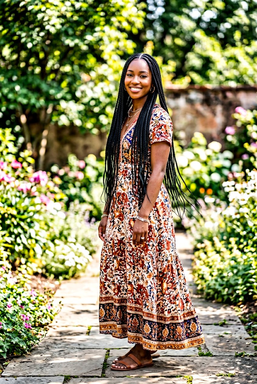 Extra Long Knotless Braids - 20 black women knotless braid ideas - 20 black women knotless braid ideas