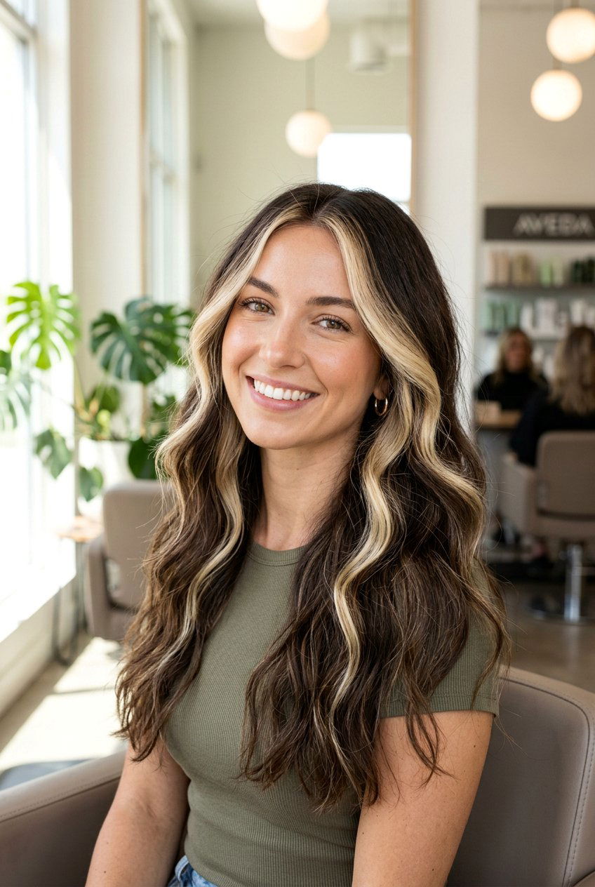 Face Framing Balayage - 20 hairstyles for chubby faces - 20 hairstyles for chubby faces