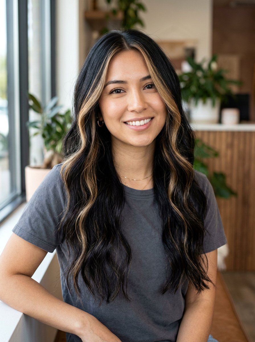 Face Framing Balayage On Black Hair - 20 subtle balayage for black hair - 20 subtle balayage for black hair