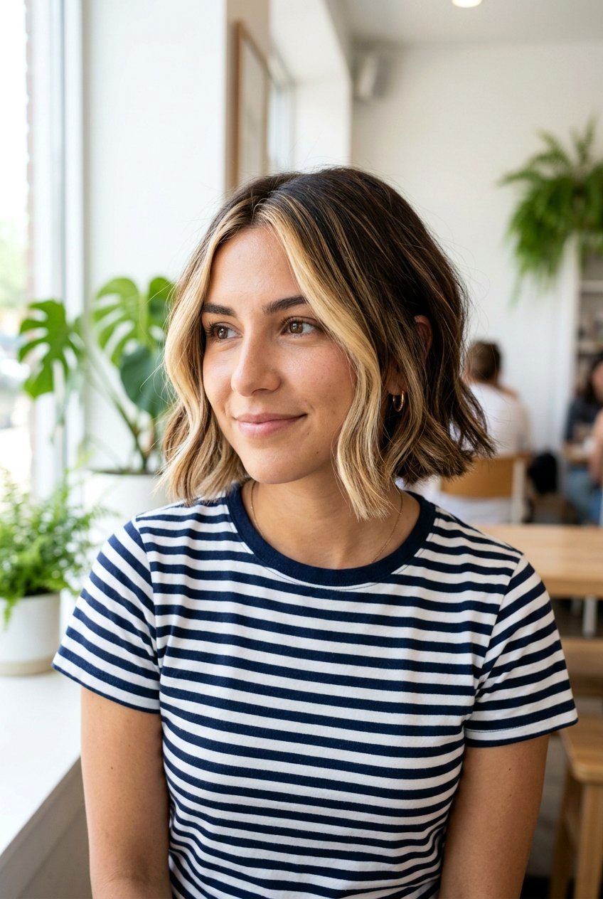 Face Framing Balayage On Short Bob Haircut - 20 face framing balayage ideas - 20 face framing balayage ideas