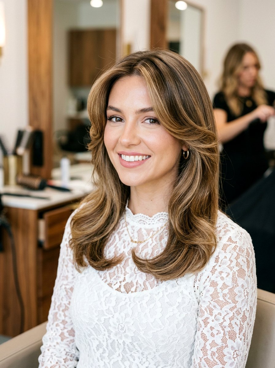 Face Framing Blowout - 20 glamorous blowout hairstyle ideas - 20 glamorous blowout hairstyle ideas