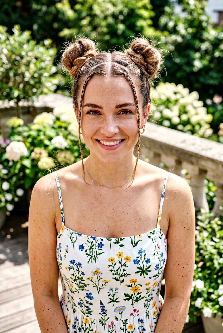 Face Framing Braid Space Buns - 20 festival braid space buns - 20 festival braid space buns