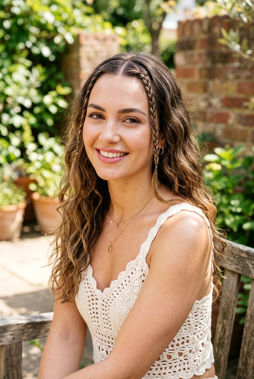 Face Framing Braids - 20 concert hairstyle for shoulder length hair - 20 concert hairstyle for shoulder length hair