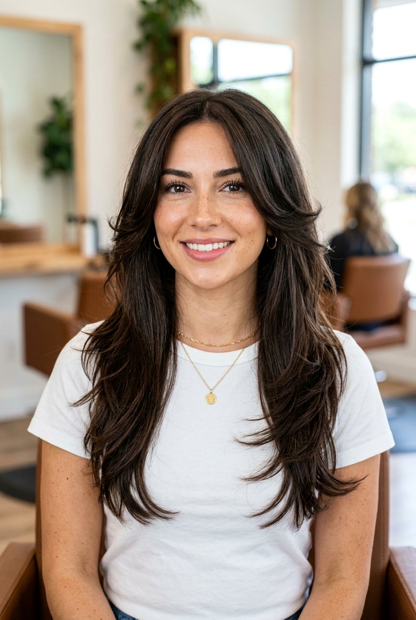 Face Framing Butterfly Haircut - 20 butterfly haircut for thick straight hair - 20 butterfly haircut for thick straight hair