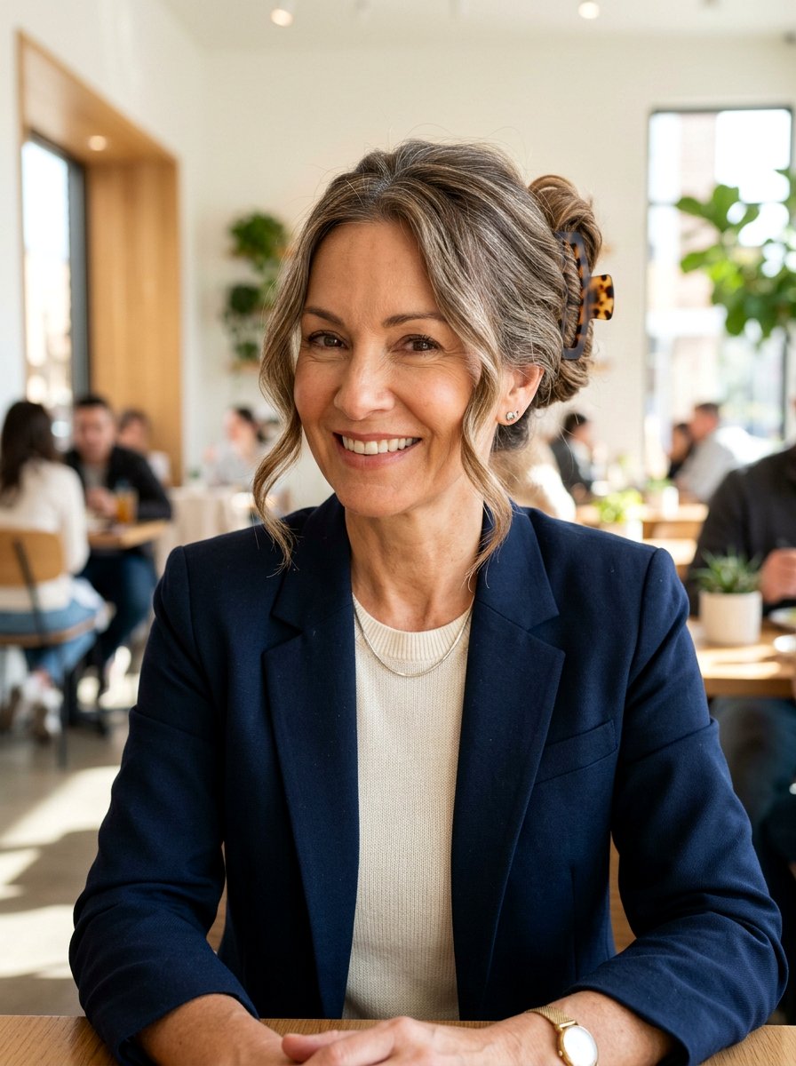 Face Framing Claw Clip Bun - 20 claw clip bun for mature women - 20 claw clip bun for mature women