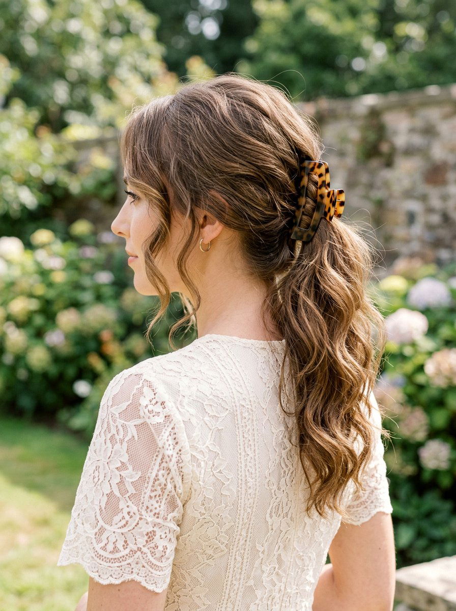 Face Framing Claw Clip Ponytail - 20 claw clip ponytail for fine hair women - 20 claw clip ponytail for fine hair women