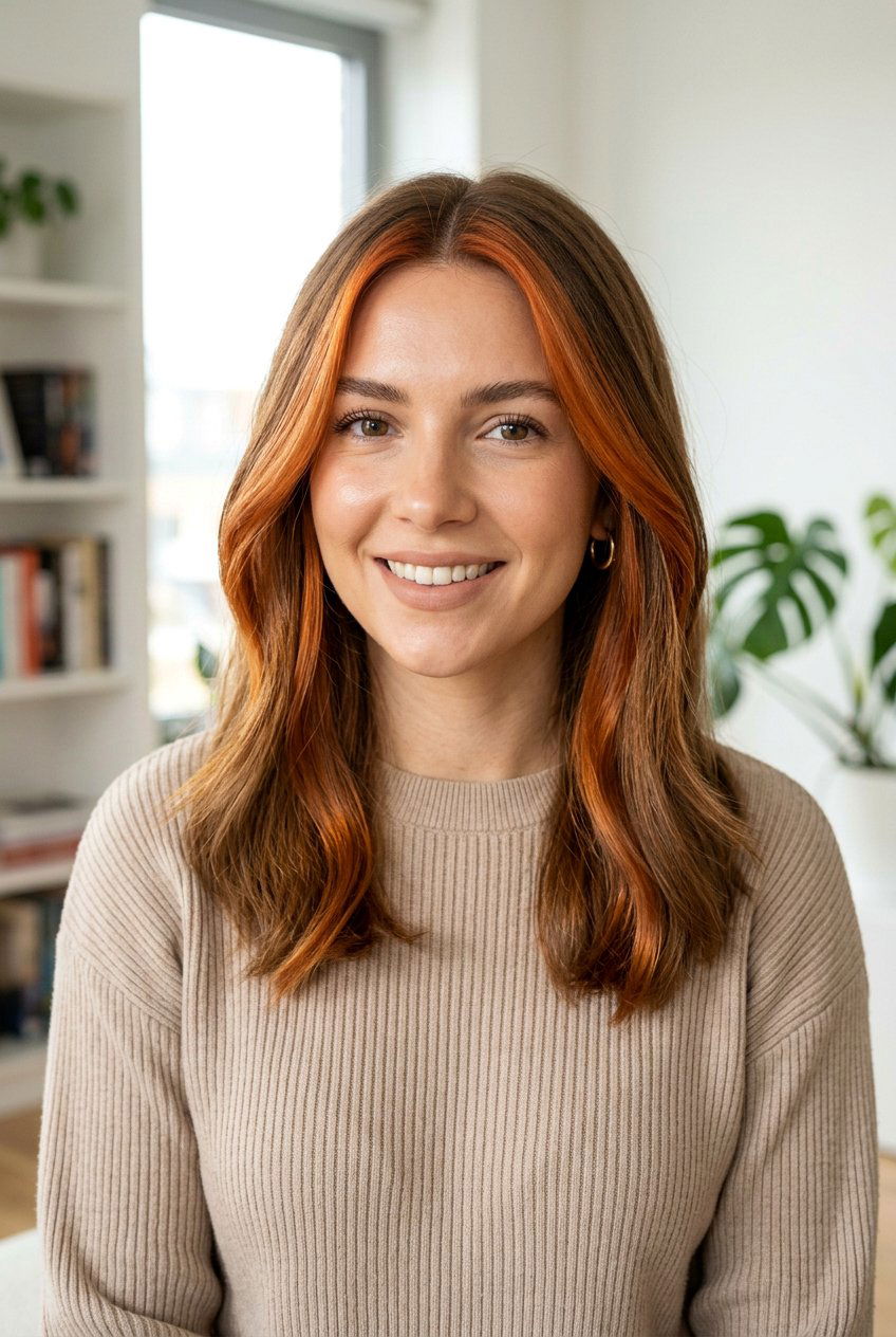 Face Framing Copper Highlights Care Tips - 20 face framing copper highlights - 20 face framing copper highlights