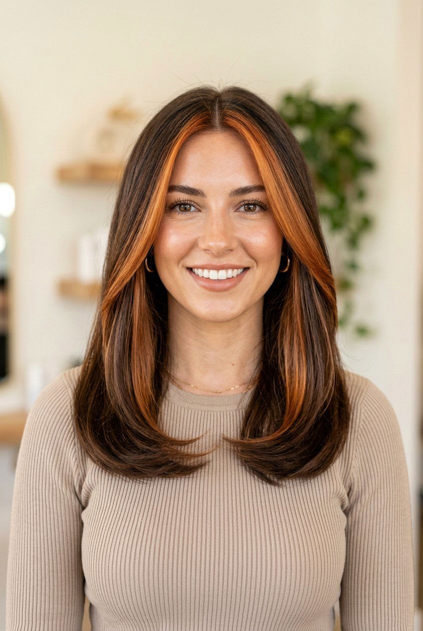 Face Framing Copper Money Piece - 20 face framing copper highlights - 20 face framing copper highlights