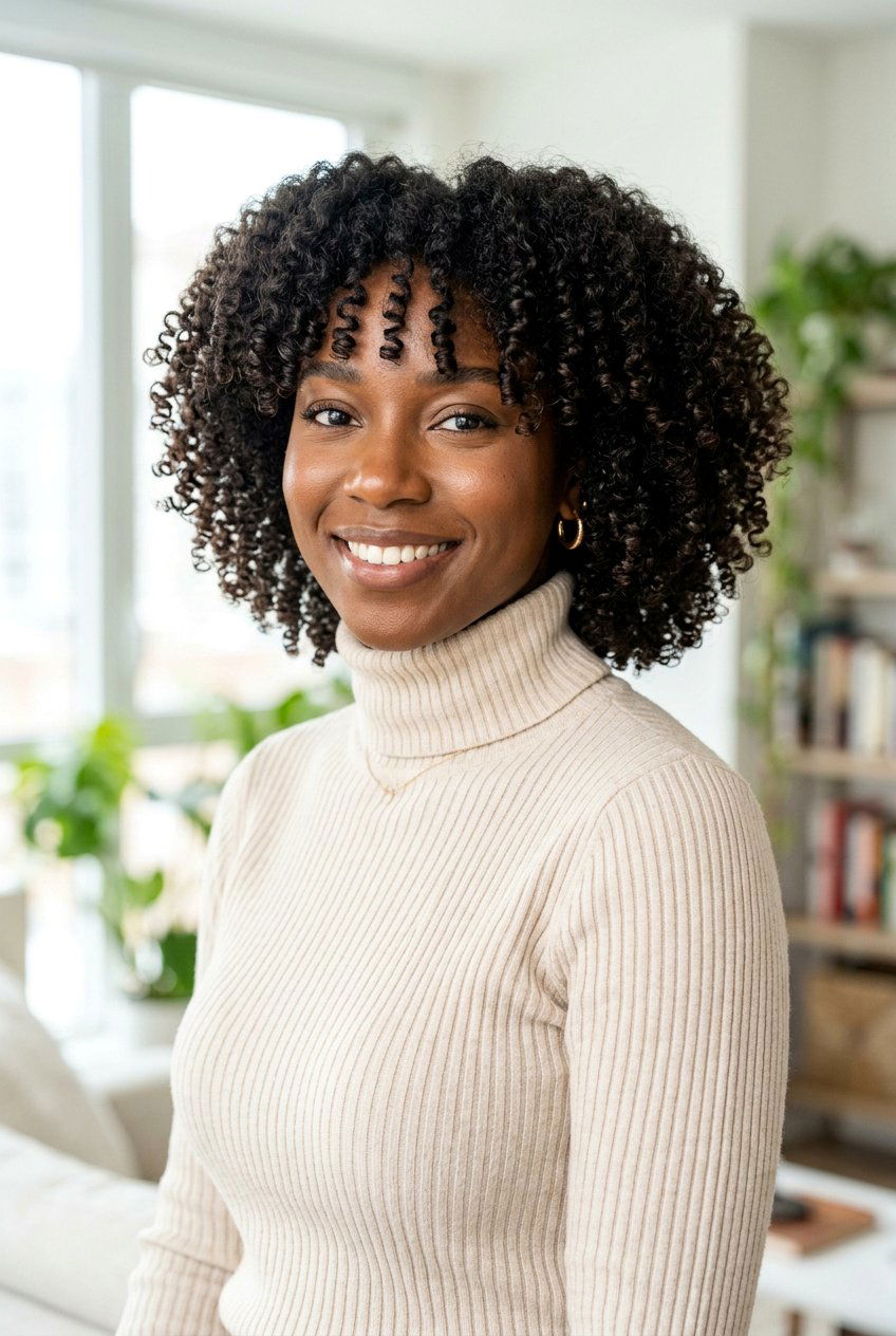 Face Framing Curly Afro Bob - 20 curly afro bob haircut - 20 curly afro bob haircut