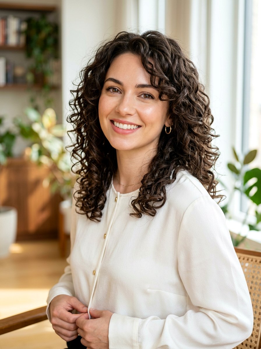 Face Framing Curly Layers - 20 volume haircut for curly hair - 20 volume haircut for curly hair