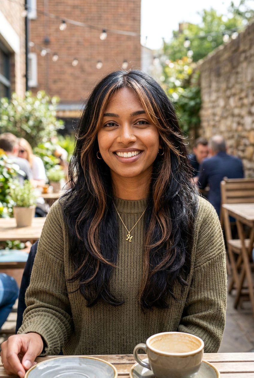 Face Framing Dimension On Black Hair - 20 dimensional black hair color - 20 dimensional black hair color