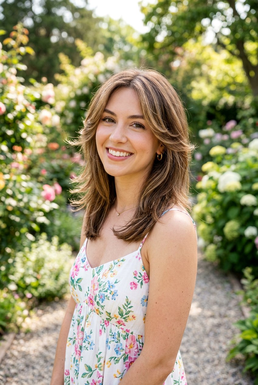 Face Framing Feathered Layers - 20 airy layered haircut for thick hair women - 20 airy layered haircut for thick hair women