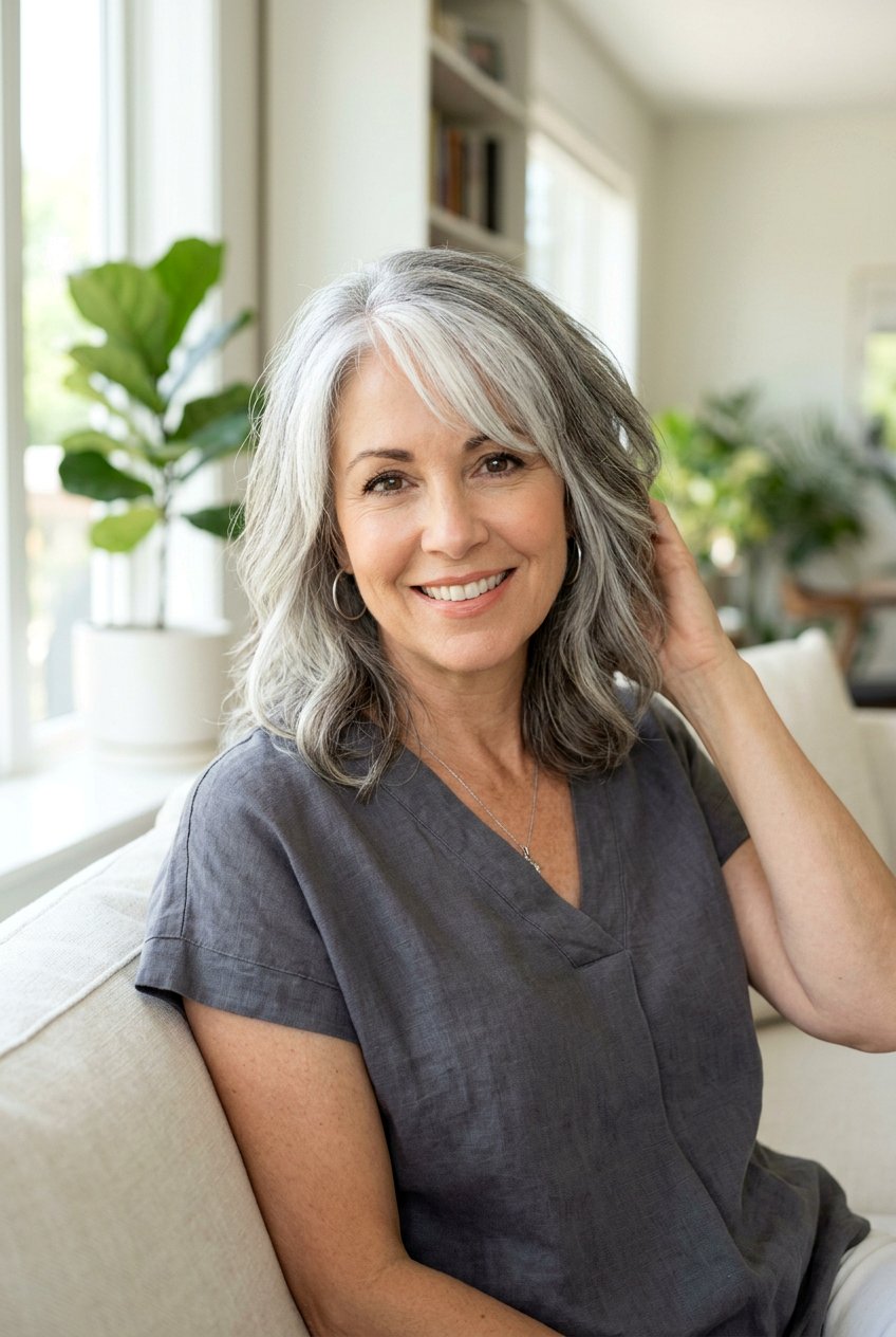 Face Framing Gray Blend - 20 natural looking gray blend hair color - 20 natural looking gray blend hair color