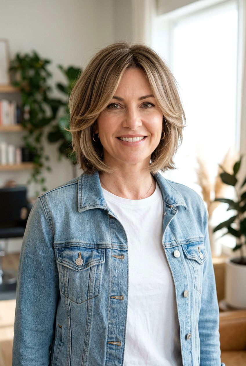 Face Framing Haircut For Thinning - 20 haircut for postpartum regrowth - 20 haircut for postpartum regrowth