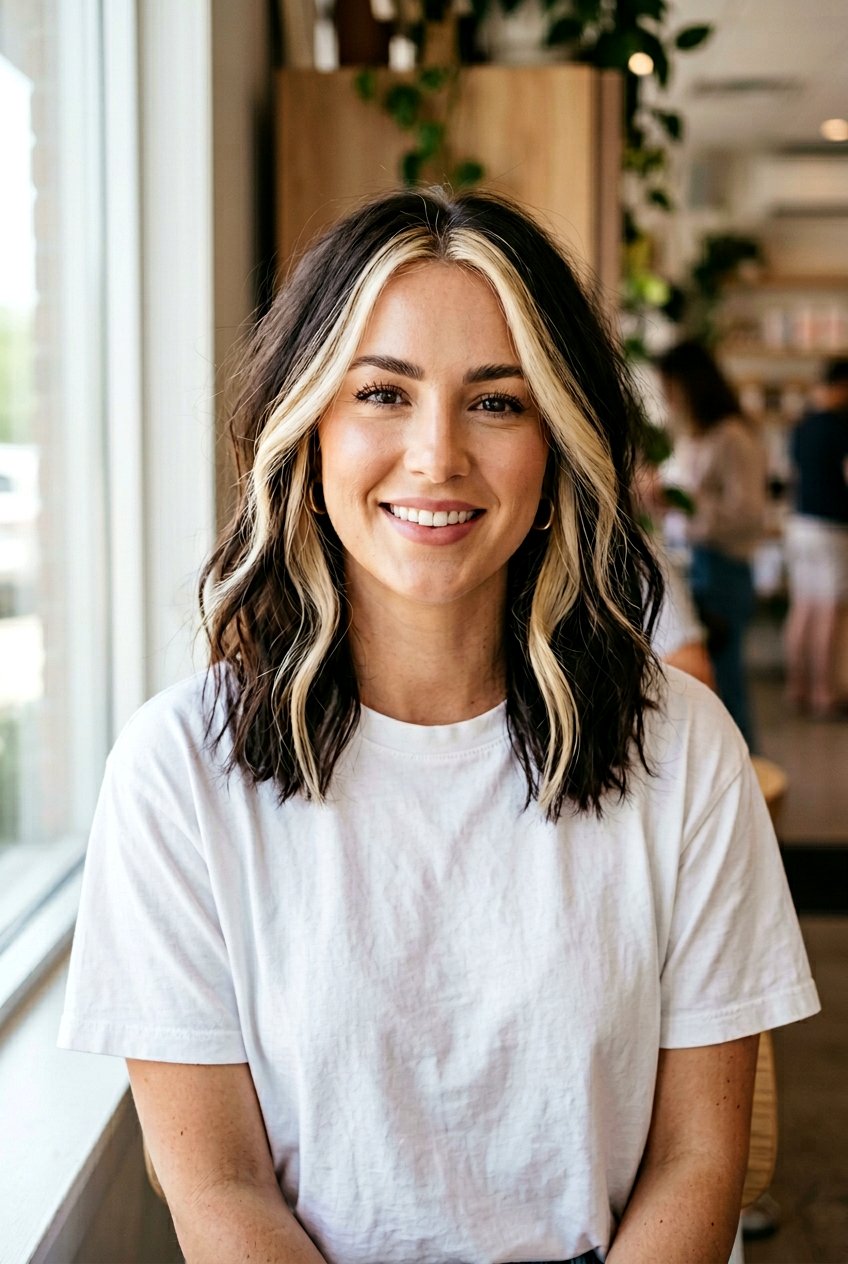 Face Framing High Contrast Blonde Highlights - 20 high contrast blonde highlights - 20 high contrast blonde highlights