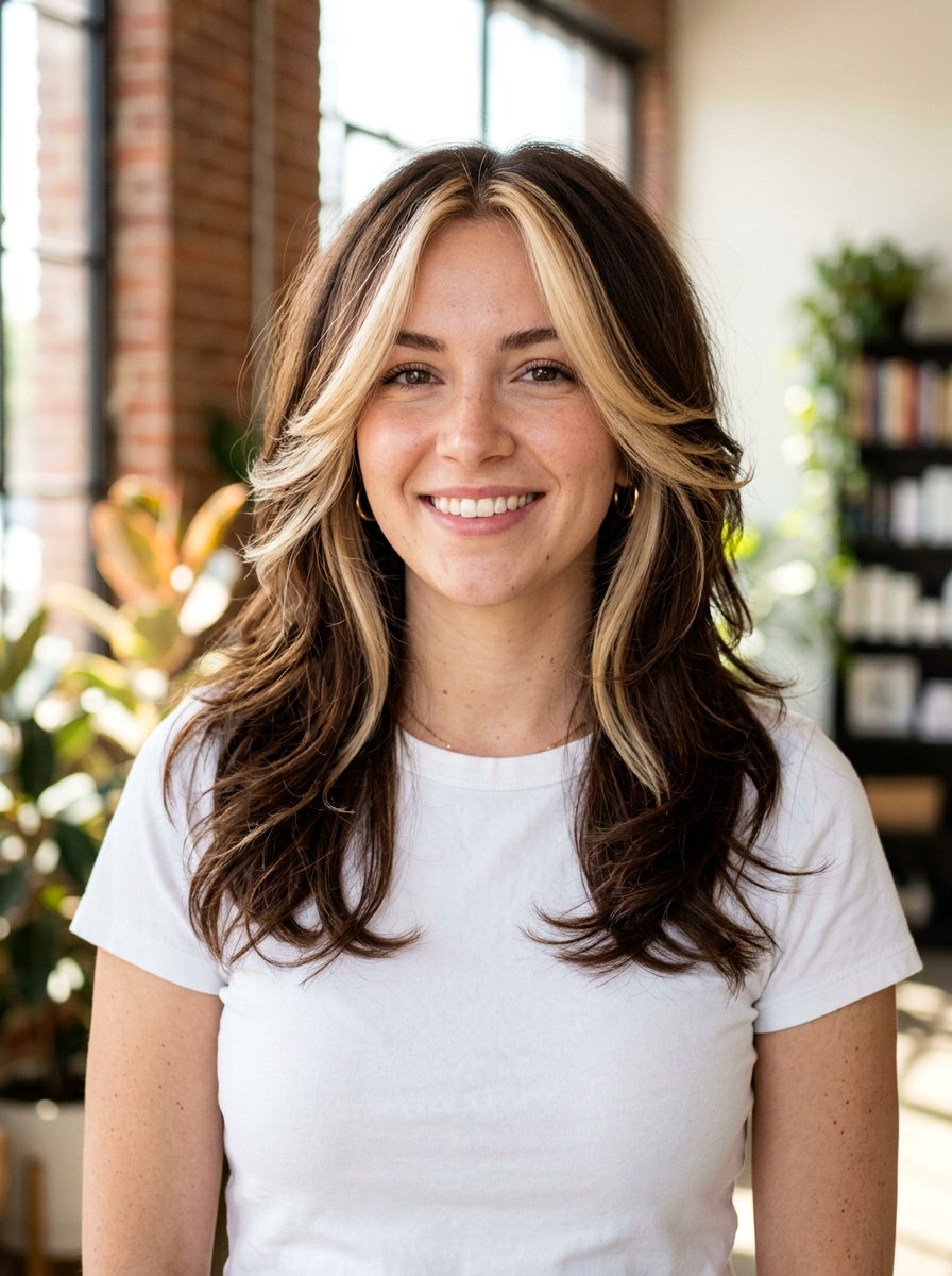 Face Framing Highlights Butterfly Haircut - 20 butterfly haircut hair color ideas - 20 butterfly haircut hair color ideas