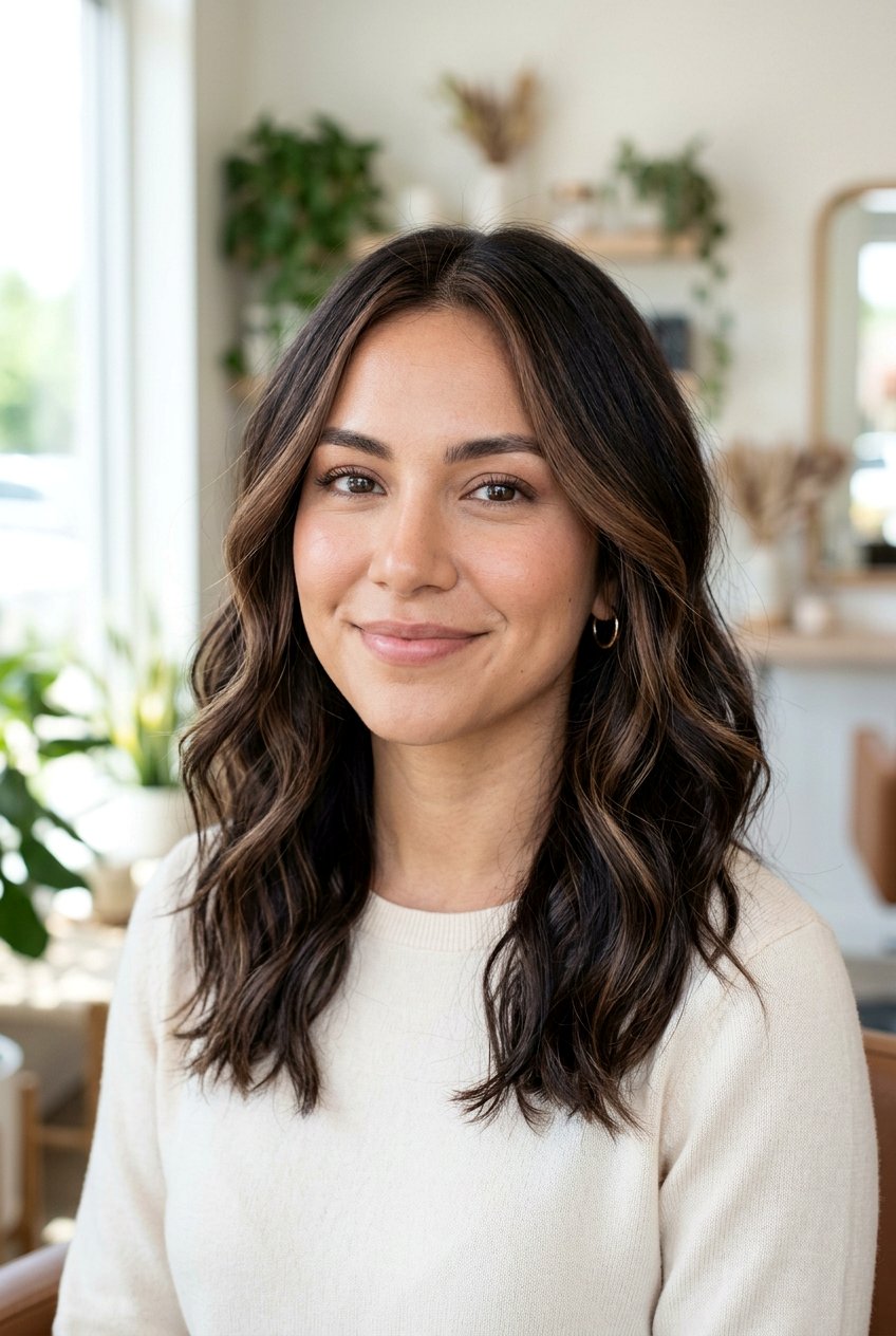 Face Framing Highlights For Dark Hair - 20 money piece hair color - 20 money piece hair color