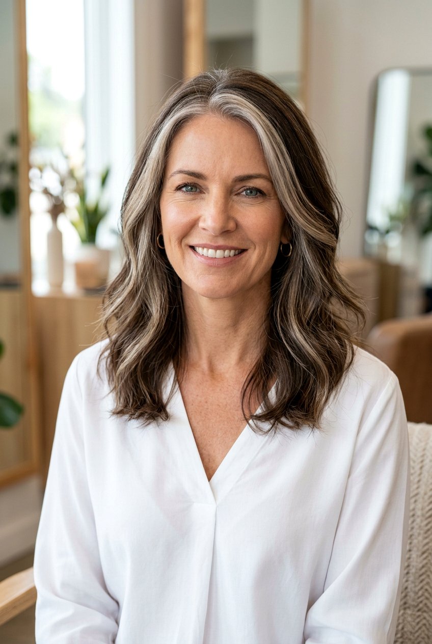 20 Best Gray Blending Highlights For Brunettes To Embrace