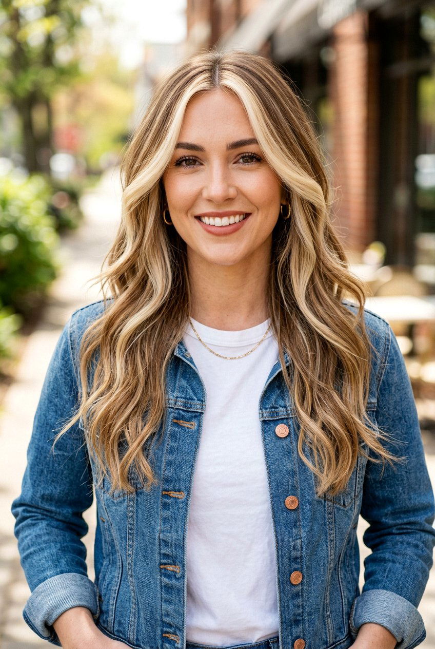 Face Framing Highlights Long Layered Hair - 20 long layered hair color ideas - 20 long layered hair color ideas